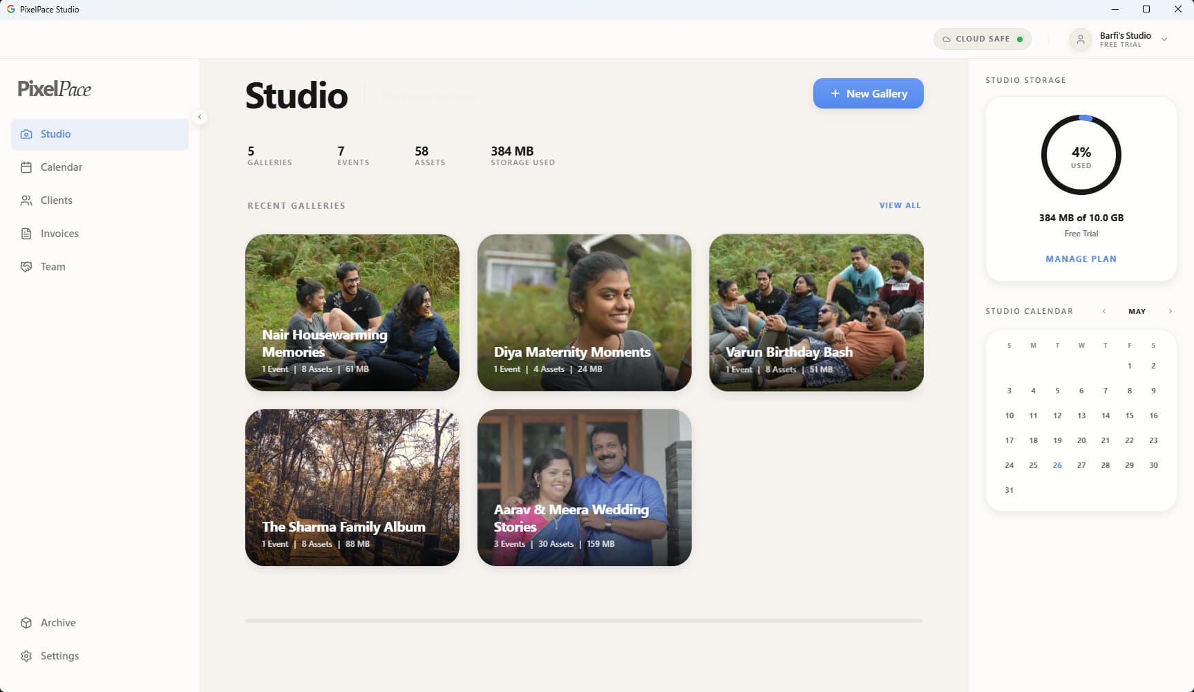 PixelPace Studio Desktop App